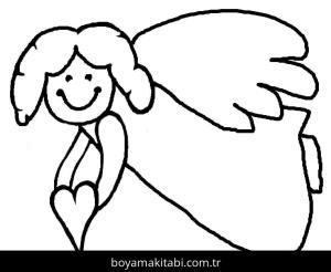 Melek boyama sayfası – yaratıcılığı geliştirir, keyifli zaman