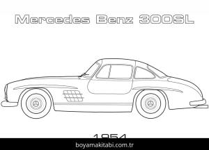 Mercedes boyama sayfası – boyama etkinliği, çocuk aktivitesi