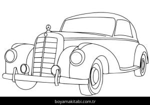 Mercedes boyama sayfası – ücretsiz yazdır, boyama etkinliği