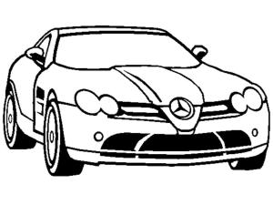 Mercedes boyama sayfası,  coloring page, Harika Mercedes Araba, 