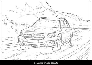 Mercedes boyama sayfası – yaratıcılığı geliştirir, keyifli zaman