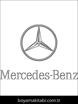 Mercedes boyama sayfası – yaratıcılık, eğlenceli etkinlik