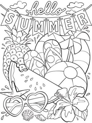 Mevsimler boyama sayfası,  coloring page, Merhaba Yaz, 