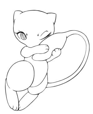 Mew boyama sayfası,  coloring page, Mew ücretsiz, 