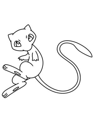 Mew boyama sayfası,  coloring page, Mew ücretsiz resim, 