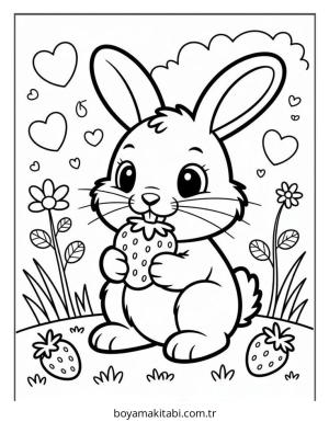 Meyve boyama sayfası – keyifli zaman, renkli çizimler