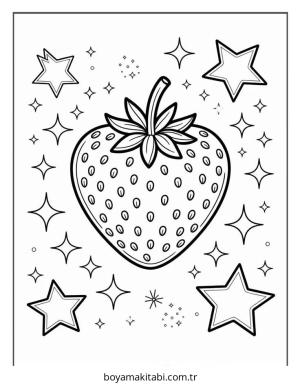 Meyve boyama sayfası – evde etkinlik, ücretsiz yazdır