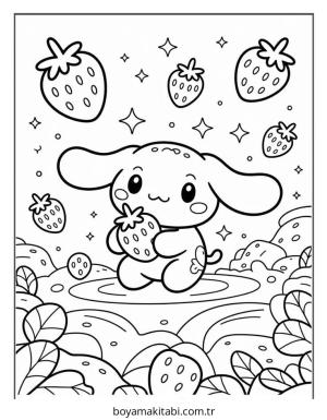 Meyve boyama sayfası – sanatsal çalışma, çocuklar için
