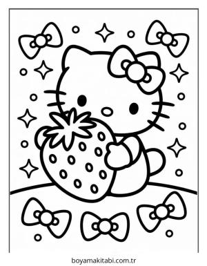 Meyve boyama sayfası – eğlenceli etkinlik, el becerilerini geliştirir