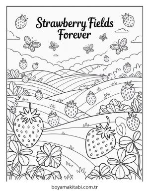 Meyve boyama sayfası – evde etkinlik, ücretsiz yazdır