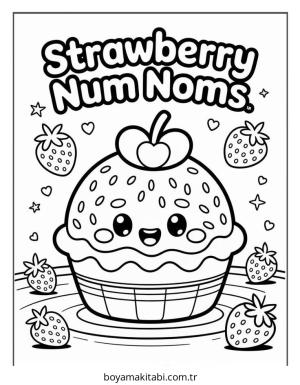 Meyve boyama sayfası – boyama çalışması, yaratıcılığı geliştirir