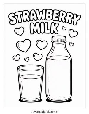 Meyve boyama sayfası – basit çizim, kolay boyama