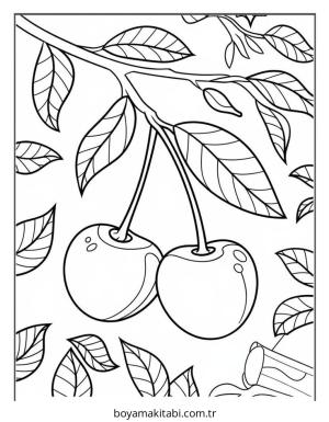 Meyve boyama sayfası – eğitici aktivite, yaratıcılık