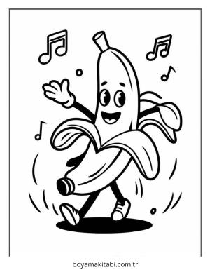 Meyve boyama sayfası – kolay boyama, eğitici aktivite