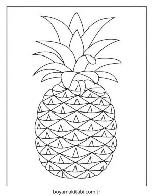 Meyve boyama sayfası – boyama çalışması, yaratıcılığı geliştirir