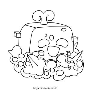 Meyveler boyama sayfası – PDF indir, sevimli karakter