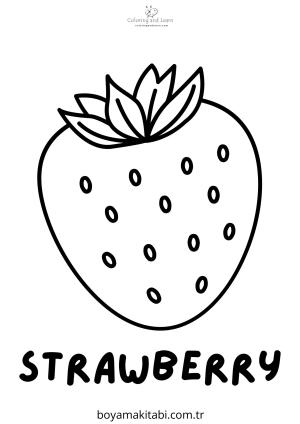 Meyveler boyama sayfası – evde etkinlik, ücretsiz yazdır