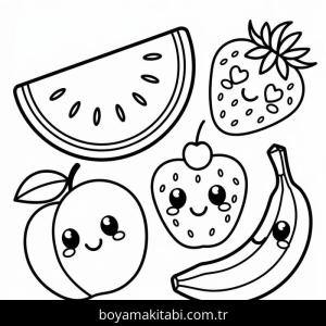 Meyveler Boyama
