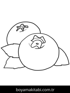 Meyveler boyama sayfası – çocuk aktivitesi, PDF indir