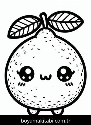 Meyveler boyama sayfası – sanatsal çalışma, çocuklar için