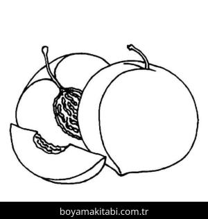 Meyveler boyama sayfası – kolay boyama, eğitici aktivite