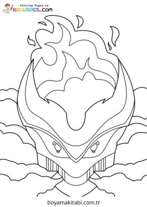 Meyveler boyama sayfası – sevimli karakter, sanatsal çalışma