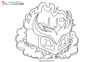 Meyveler boyama sayfası – çocuk aktivitesi, PDF indir