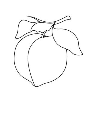 Meyveler boyama sayfası,  coloring page, şeftali, 