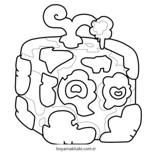 Meyveler boyama sayfası – eğlenceli etkinlik, el becerilerini geliştirir