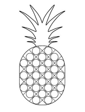 Meyveler boyama sayfası,  coloring page, Ananas, 