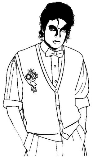 Michael Jackson boyama sayfası,  coloring page, Yakışıklı Michael Jackson, 