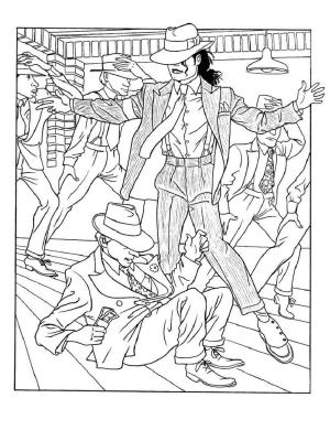 Michael Jackson boyama sayfası,  coloring page, Michael Jackson Dans ve Arkadaşları, 