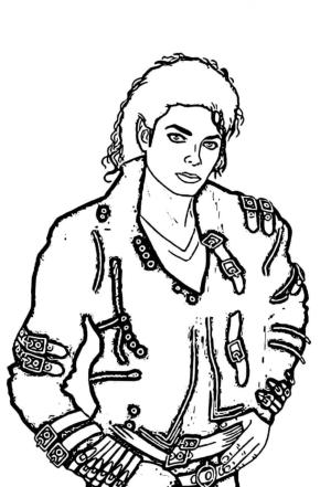 Michael Jackson boyama sayfası,  coloring page, Harika Michael Jackson, 