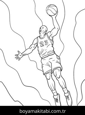 Michael Jordan boyama sayfası – ücretsiz yazdır, boyama etkinliği