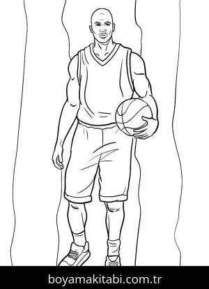 Michael Jordan boyama sayfası – evde etkinlik, ücretsiz yazdır