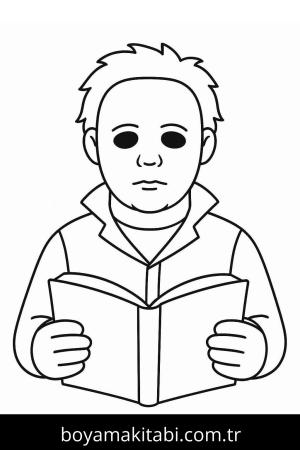 Michael Myers boyama sayfası – evde etkinlik, ücretsiz yazdır