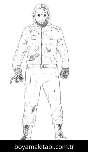 Michael Myers boyama sayfası – yaratıcılık, eğlenceli etkinlik