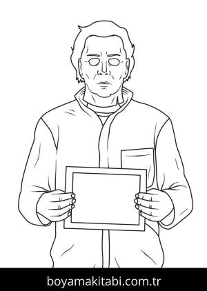 Michael Myers boyama sayfası – ücretsiz yazdır, boyama etkinliği