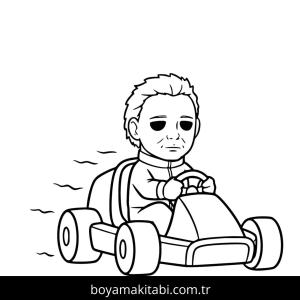 Michael Myers boyama sayfası – okul öncesi, evde etkinlik