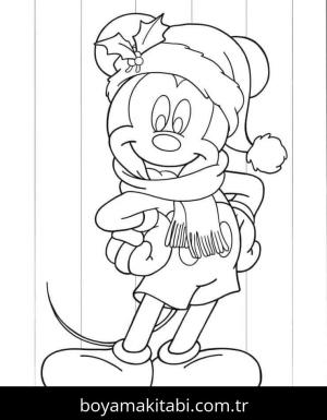 Mickey Mouse (Miki Fare) boyama sayfası – boyama çalışması, yaratıcılığı geliştirir