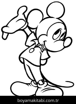 Mickey Mouse (Miki Fare) boyama sayfası – boyama etkinliği, çocuk aktivitesi