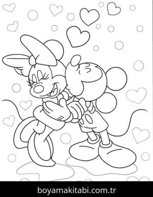 Mickey Mouse (Miki Fare) boyama sayfası – kolay boyama, eğitici aktivite