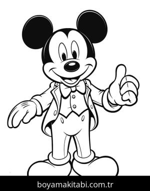 Mickey Mouse (Miki Fare) boyama sayfası – ücretsiz yazdır, boyama etkinliği