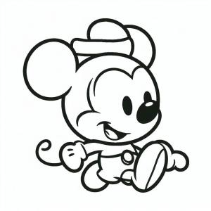 Mickey Mouse (Miki Fare) boyama sayfası,  coloring page, Mickey Mouse’u ücretsiz çizin, 