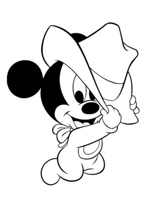 Mickey Mouse (Miki Fare) boyama sayfası,  coloring page, Miki Fare Kovboyu, 