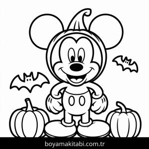 Mickey Mouse (Miki Fare) boyama sayfası – evde etkinlik, ücretsiz yazdır