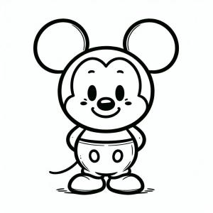 Mickey Mouse (Miki Fare) boyama sayfası,  coloring page, Mickey Mouse’u yazdırılabilir şekilde çizin, 