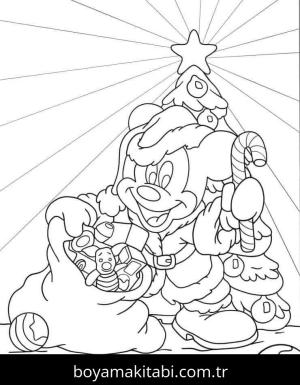 Mickey Mouse (Miki Fare) boyama sayfası – PDF indir, sevimli karakter