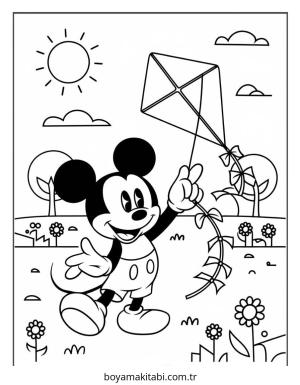 Mickey ve Minnie Mouse boyama sayfası – yaratıcılık, eğlenceli etkinlik
