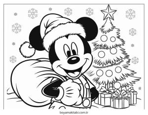 Mickey ve Minnie Mouse boyama sayfası – el becerilerini geliştirir, boyama çalışması